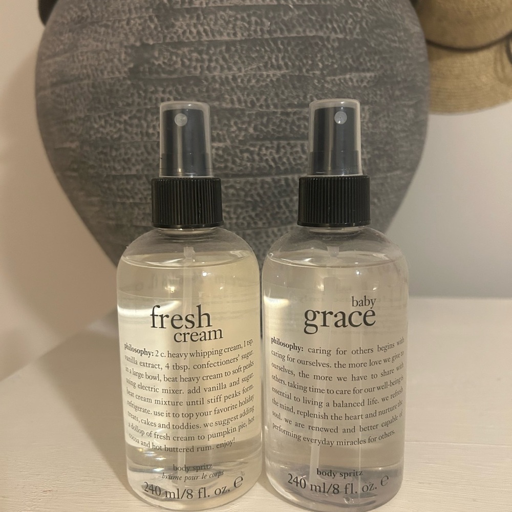 Philosophy Fresh Cream and Baby Grace Body Spritz Duo